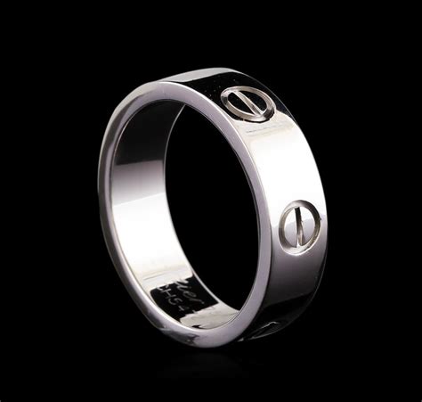 cartier ring men's silver